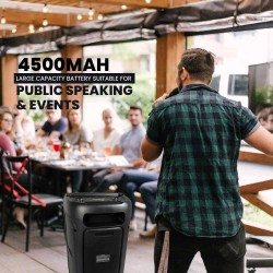 SonicGear Portable Karaoke Speaker - HYPERBOX 1200 Pro - 12'' 110W TWS BT USB 2x Mics — Buy in Cyprus with Fast Delivery