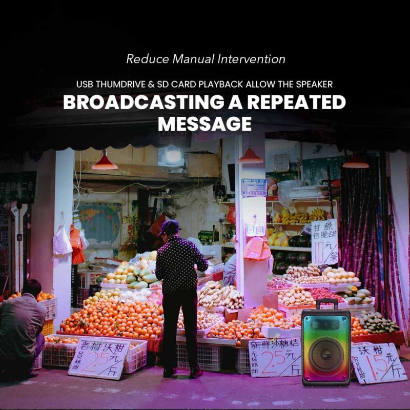 SonicGear Portable Karaoke Speaker - HYPERBOX 1200 Pro - 12'' 110W TWS BT USB 2x Mics — Buy in Cyprus with Fast Delivery