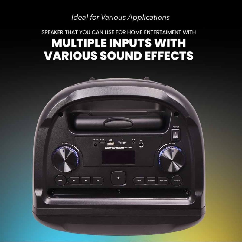 SonicGear Portable Karaoke Speaker - HYPERBOX 1200 Pro - 12'' 110W TWS BT USB 2x Mics — Buy in Cyprus with Fast Delivery