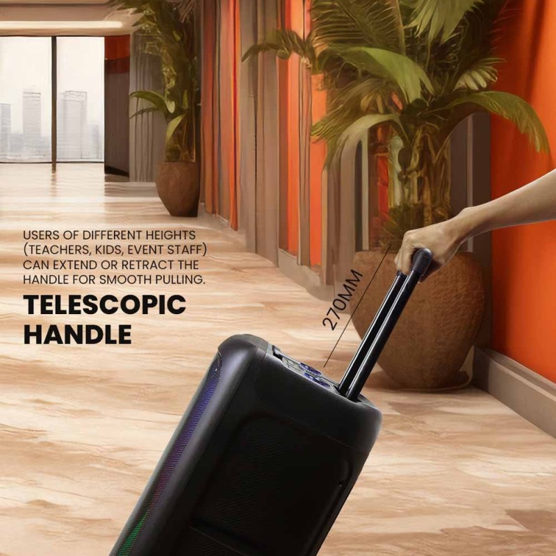 SonicGear Portable Karaoke Speaker - HYPERBOX 1200 Pro - 12'' 110W TWS BT USB 2x Mics — Buy in Cyprus with Fast Delivery