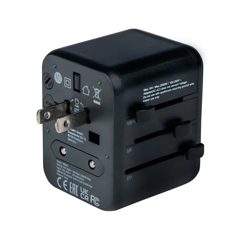 Verbatim Travel Charger & Adaptor - UTA-01 - World to World 12W — Buy in Cyprus with Fast Delivery