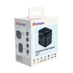 Verbatim Travel Charger & Adaptor - UTA-01 - World to World 12W — Buy in Cyprus with Fast Delivery