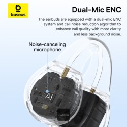 Baseus Headphones Open Ear - AirGo 1 Ring - Black — Buy in Cyprus with Fast Delivery