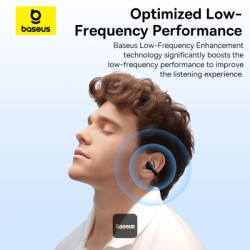 Baseus Headphones Open Ear - AirGo 1 Ring - Black — Buy in Cyprus with Fast Delivery