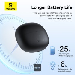 Baseus Headphones Open Ear - AirGo 1 Ring - Black — Buy in Cyprus with Fast Delivery