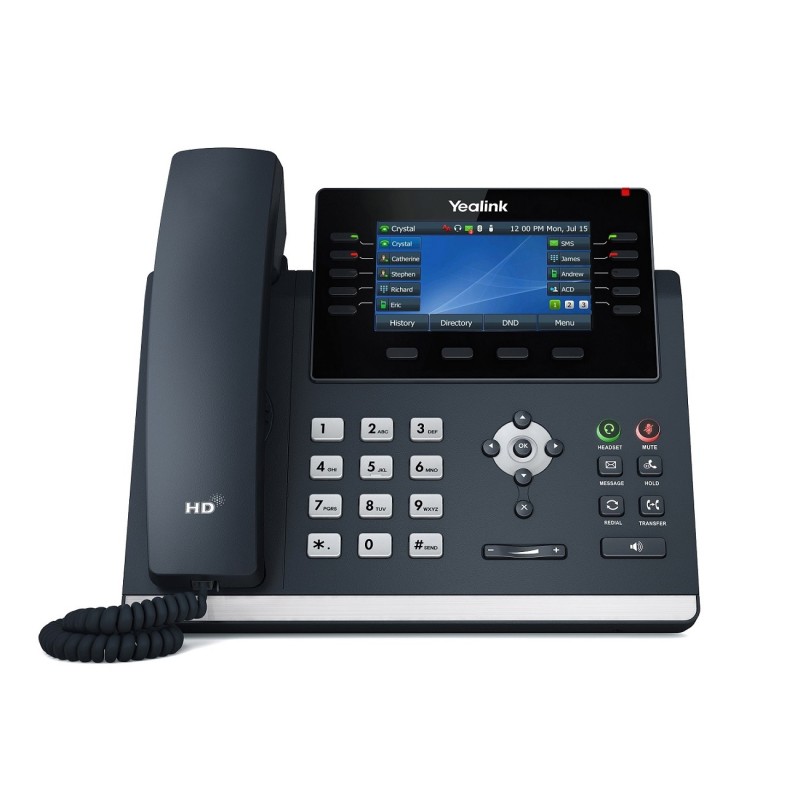 Yealink IP Phone Desktop PoE - T46U - 4.3'' Gigabit, USB, Expansion, Color Screen — Buy in Cyprus with Fast Delivery