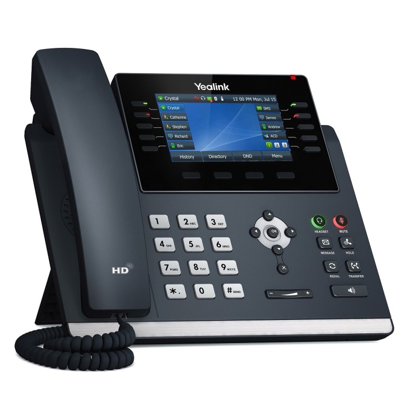 Yealink IP Phone Desktop PoE - T46U - 4.3'' Gigabit, USB, Expansion, Color Screen — Buy in Cyprus with Fast Delivery