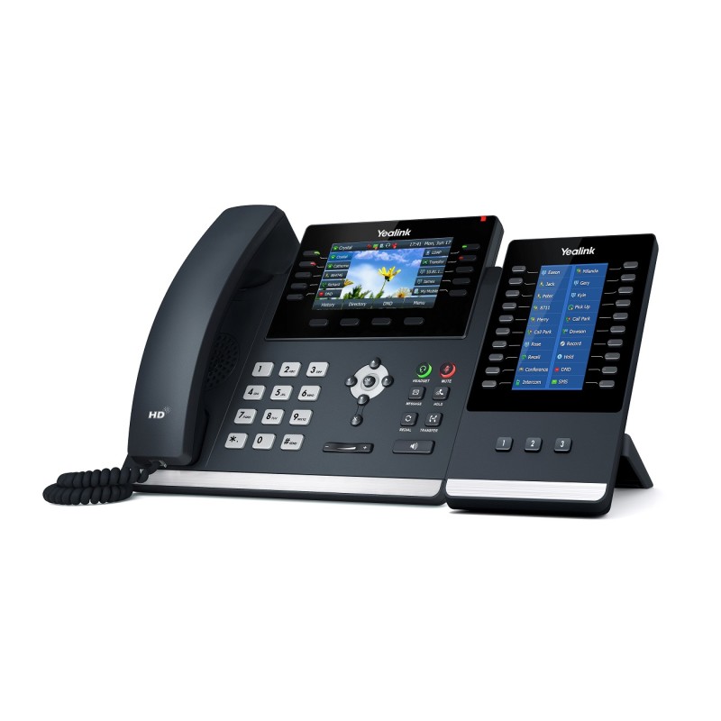Yealink IP Phone Desktop PoE - T46U - 4.3'' Gigabit, USB, Expansion, Color Screen — Buy in Cyprus with Fast Delivery