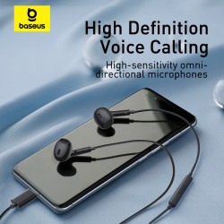 Baseus Earphones - CZ17 - Wired Type C Black — Buy in Cyprus with Fast Delivery