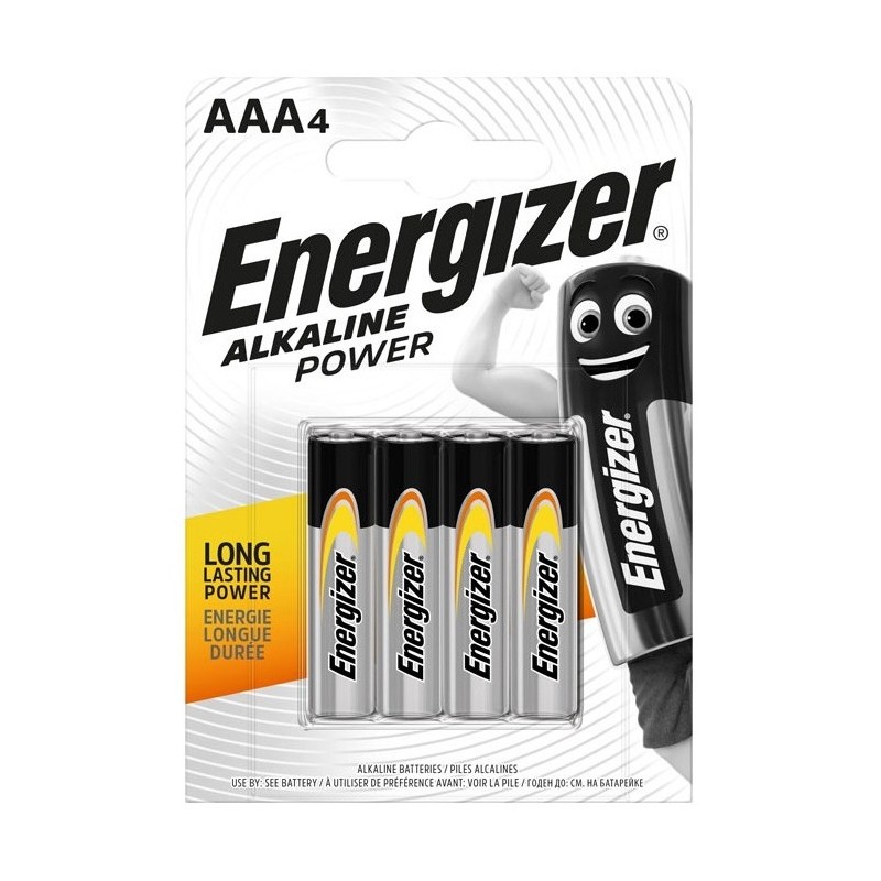 Energizer Alkaline Power AAA Batteries - 4pcs — Buy in Cyprus with Fast Delivery