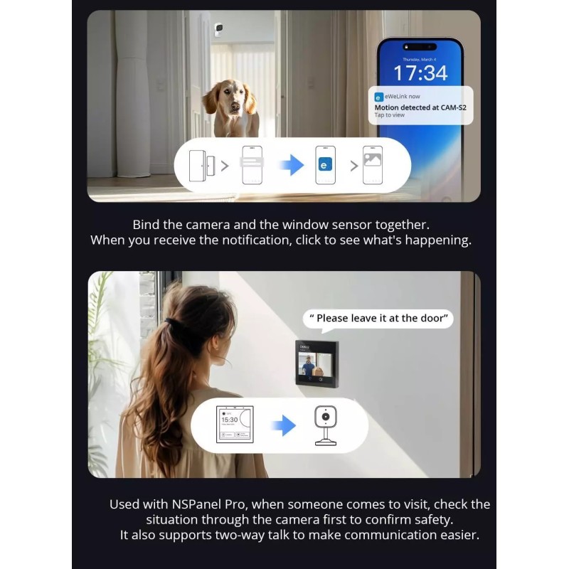 Sonoff Smart WiFi IP Security Camera - CAM-S2 — Buy in Cyprus with Fast Delivery