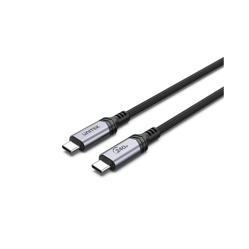 Unitek MC USB-C Cable - C14110GY-2M - PD240W USB3.1 E-Marker 2.0m — Buy in Cyprus with Fast Delivery