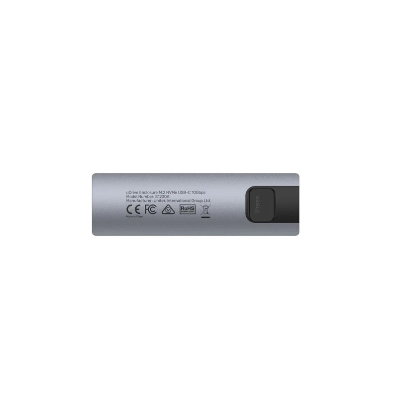 Unitek uDrive - S1230A - M2 NVMe SATA SSD Enclosure USB-C 3.1 Gen2 — Buy in Cyprus with Fast Delivery
