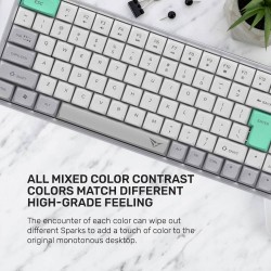 Alcatroz Tetriz - Air 3 - Wireless Keyboard 2.4G+BT Winter White — Buy in Cyprus with Fast Delivery