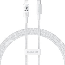 Baseus Cable Lightning to USB-C Gem Series - 1.0m - 20W - White — Buy in Cyprus with Fast Delivery