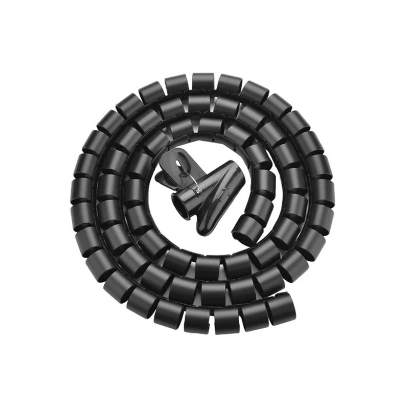 Unitek Cable Organizer Spiral Wrap with Clamp 22 mm 10.0m - OT1102ABK-10M - 22 mm 10.0m — Buy in Cyprus with Fast Delivery