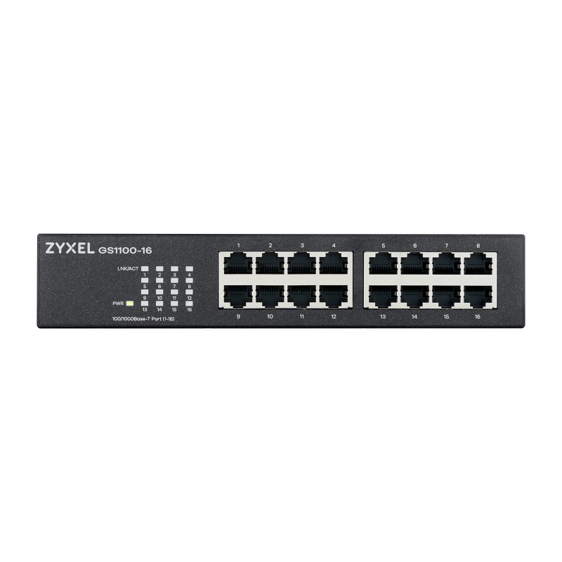 Zyxel Switch Gigabit Ethernet 16-Port R M UK Plug - GS1100-16 - 16-Port R M UK Plug — Buy in Cyprus with Fast Delivery