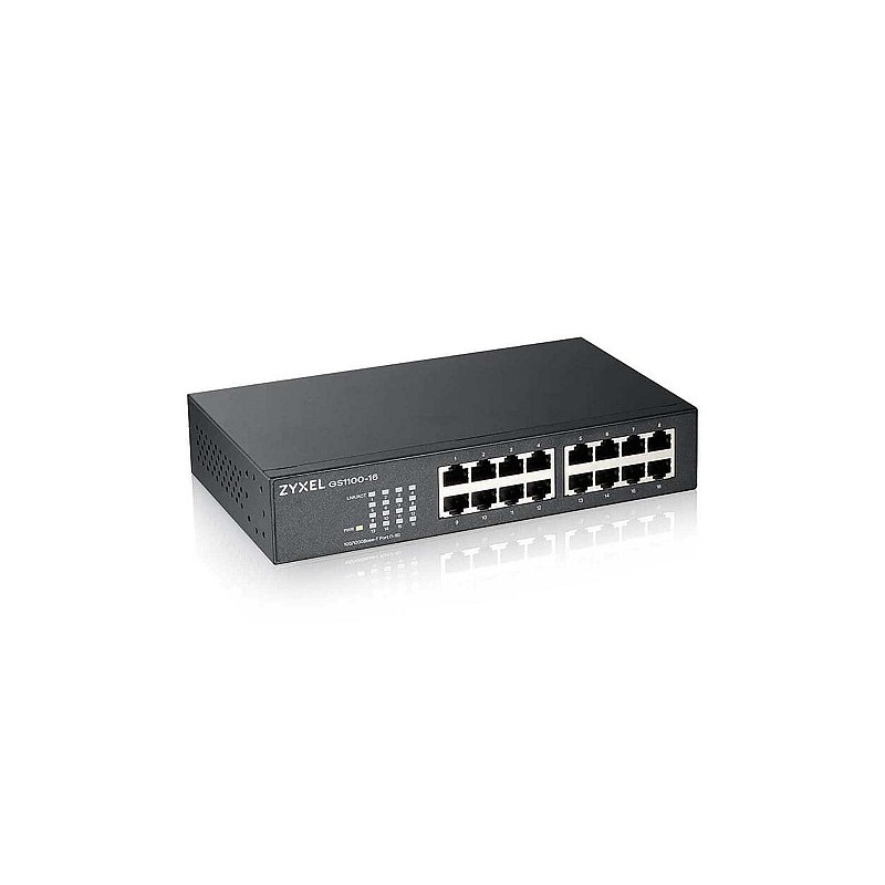 Zyxel Switch Gigabit Ethernet 16-Port R M UK Plug - GS1100-16 - 16-Port R M UK Plug — Buy in Cyprus with Fast Delivery