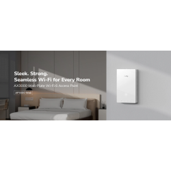 Cudy Access Point Wall-Plate - AX3000 - Dual Band Wi-Fi 6 AP3000 — Buy in Cyprus with Fast Delivery