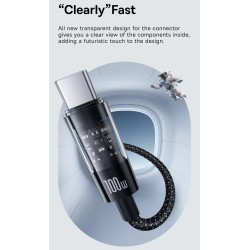 Baseus Cable USB-C to USB-C Gem Series 100W 1.0m Black - USB-C to USB-C, 100W, 1.0m, Black — Buy in Cyprus with Fast Delivery