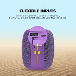 SonicGear Portable Speaker - SONICGO! 5 - TWS BT USB FM RGB Atlantic Blue — Buy in Cyprus with Fast Delivery