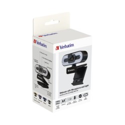 Verbatim Webcam - AWC-02 - Full HD Autofocus with Microphone & Light — Buy in Cyprus with Fast Delivery