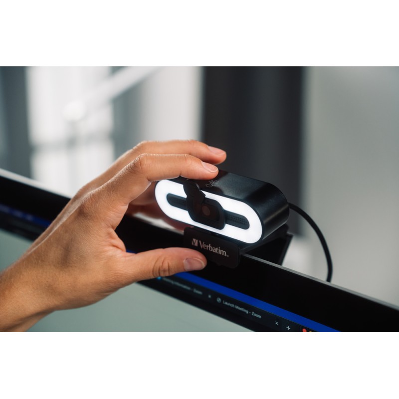 Verbatim Webcam - AWC-02 - Full HD Autofocus with Microphone & Light — Buy in Cyprus with Fast Delivery