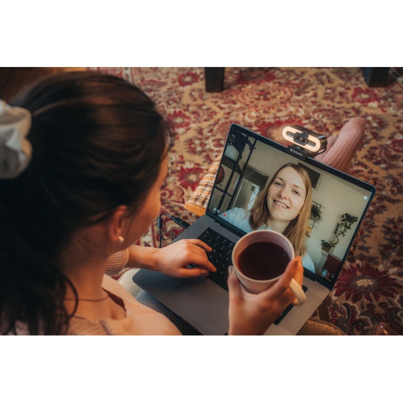 Verbatim Webcam - AWC-02 - Full HD Autofocus with Microphone & Light — Buy in Cyprus with Fast Delivery