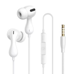Baseus Headphones - HZ20 - In Ear Wired 3.5mm HiRes White — Buy in Cyprus with Fast Delivery