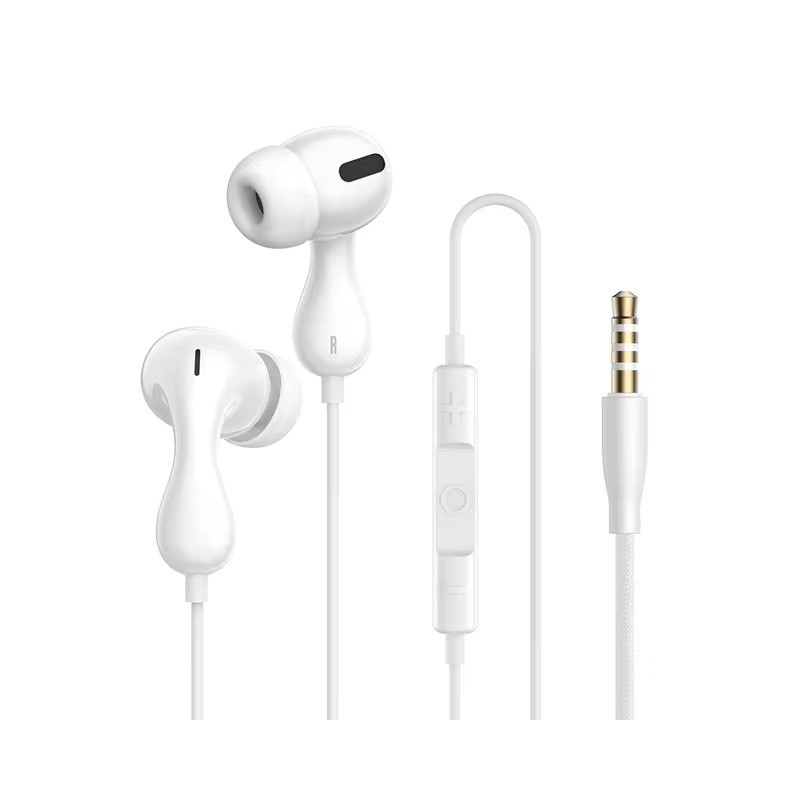 Baseus Headphones - HZ20 - In Ear Wired 3.5mm HiRes White — Buy in Cyprus with Fast Delivery
