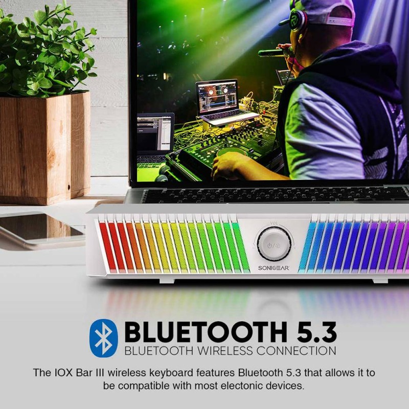 SonicGear BT RGB Soundbar White - iOX Bar III - BT RGB Soundbar White — Buy in Cyprus with Fast Delivery