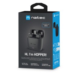 Natec Wireless Wearable Microphones for Contect Creators - USB-C HOPPER LAVALIER — Buy in Cyprus with Fast Delivery