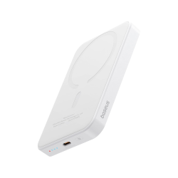 Baseus Powerbank - 20W 5000mAh Magnetic Wireless White — Buy in Cyprus with Fast Delivery
