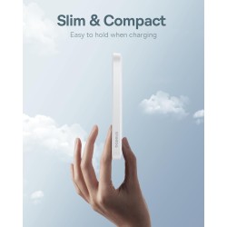 Baseus Powerbank - 20W 5000mAh Magnetic Wireless White — Buy in Cyprus with Fast Delivery