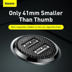 Baseus GRAIN Pro Car Charger - 4.8A Black — Buy in Cyprus with Fast Delivery