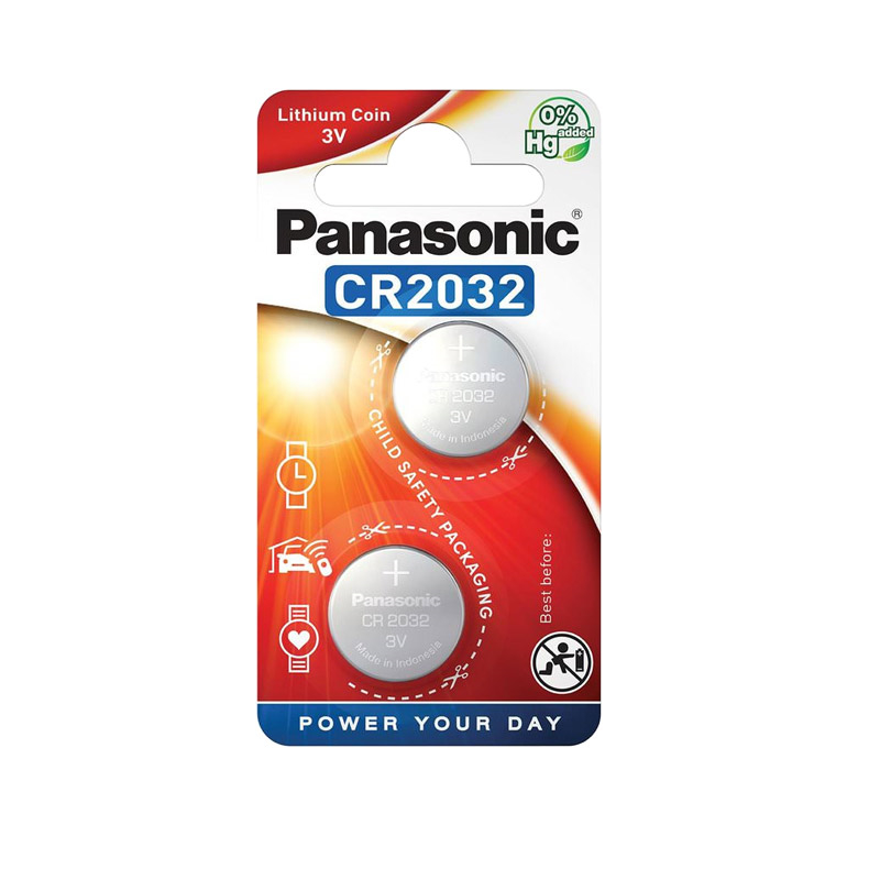 Panasonic Lithium Battery - CR2032 - Blister (2pc) — Buy in Cyprus with Fast Delivery