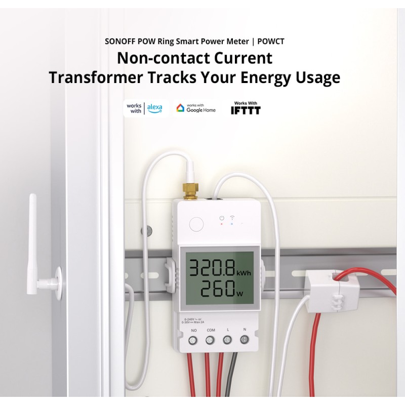 Sonoff WiFi Smart Switch - POWCT - with 100A Power Metering DC — Buy in Cyprus with Fast Delivery