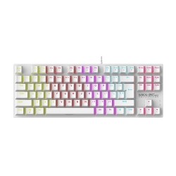 Armaggeddon Mechanical Gaming Keyboard - MKA-2C NEO - White Mechanical Gaming Keyboard 87 Linear (Red) Keys
