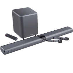 SonicGear Soundbar - STUDIOBAR 3000 - Dolby Atmos 700W 5.1.2 Soundbar Incl 2xUHF Wireless Microphones 3xHDMI,BT,USB