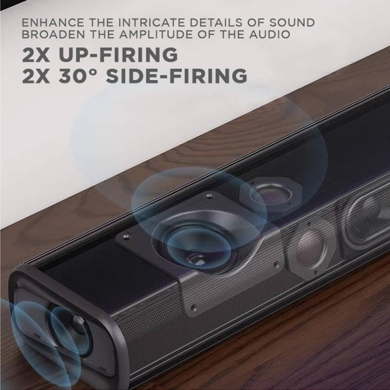 SonicGear Soundbar - STUDIOBAR 3000 - Dolby Atmos 700W 5.1.2 Soundbar Incl 2xUHF Wireless Microphones 3xHDMI,BT,USB