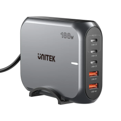 Unitek Charge Desktop 188W 5-Port PD3.1 GaN Station - P1234A - 140W (UK) — Buy in Cyprus with Fast Delivery