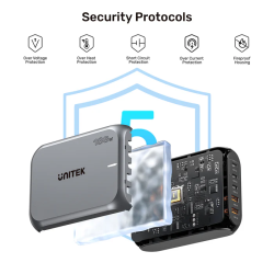 Unitek Charge Desktop 188W 5-Port PD3.1 GaN Station - P1234A - 140W (UK) — Buy in Cyprus with Fast Delivery