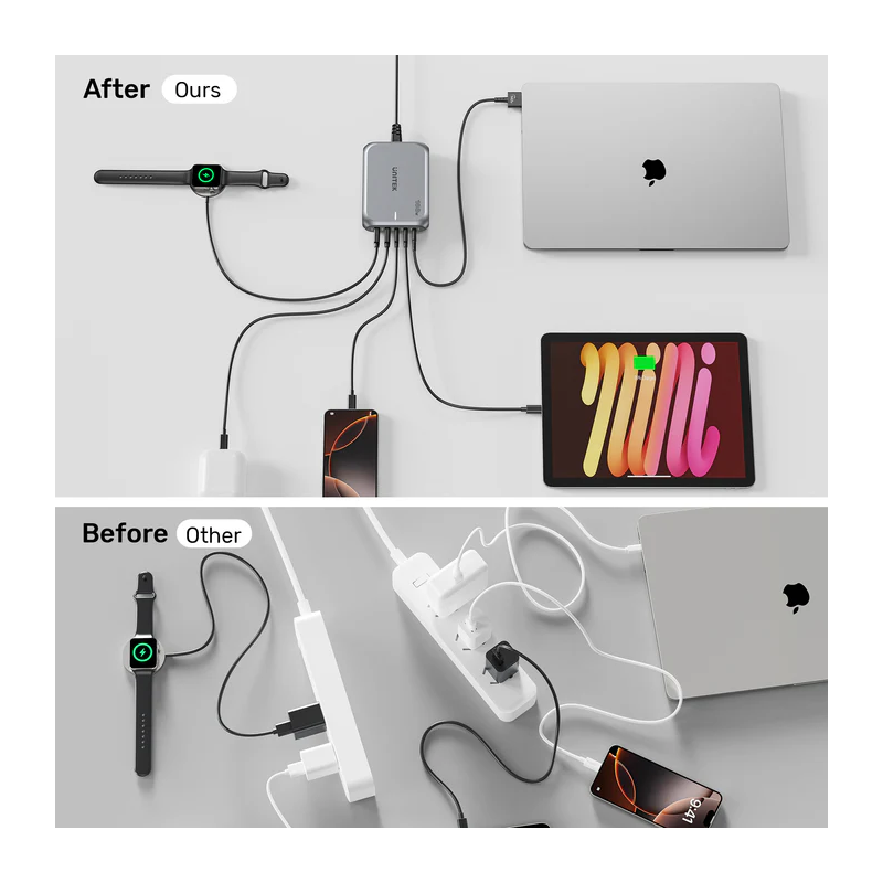 Unitek Charge Desktop 188W 5-Port PD3.1 GaN Station - P1234A - 140W (UK) — Buy in Cyprus with Fast Delivery