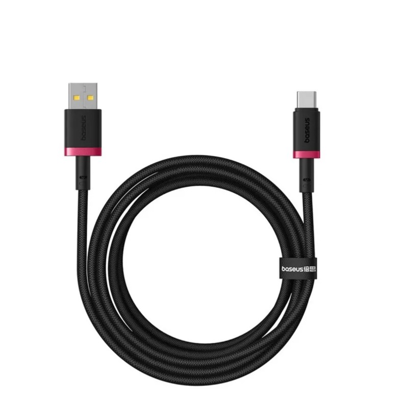Baseus Cable - USB-C to USB-A, Dura Series Braided, 2.0m, Black+Red — Buy in Cyprus with Fast Delivery