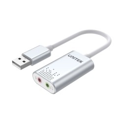 Unitek External USB Soundcard - Y-247A - USB-A to Stereo Audio Headset and Microphone — Buy in Cyprus with Fast Delivery