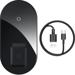 Baseus Simple 2in1 QI Wireless Charger 18W Black — Buy in Cyprus with Fast Delivery