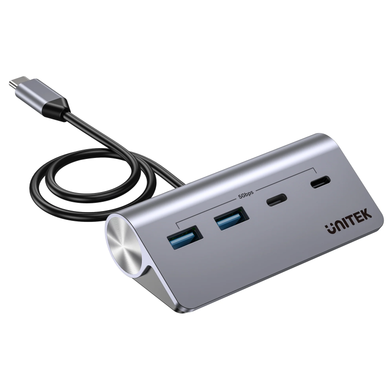 Unitek USB-C Hub - H1337A - 2xUSB-A 2xUSB-C 5Gbps & USB-C Power Port — Buy in Cyprus with Fast Delivery