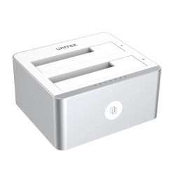 Unitek HDD Docking Station - Y-3027 - USB-C 3.1 10Gbps SATA6G Dual Bay Aluminium (Silver) — Buy in Cyprus with Fast Delivery