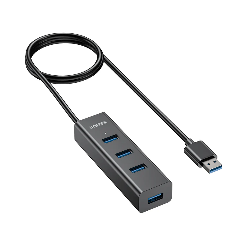 Unitek - Y-3089 - 4x USB-A 3.0 Ports & 1x USB-C Power Port with 1.2m Cable — Buy in Cyprus with Fast Delivery