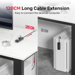 Unitek - Y-3089 - 4x USB-A 3.0 Ports & 1x USB-C Power Port with 1.2m Cable — Buy in Cyprus with Fast Delivery